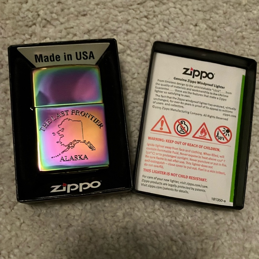 Zippo Lighter - Alaska - The Last Frontier
